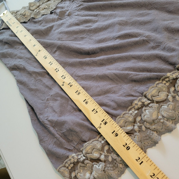 Dressbarn Tank Tops M Brown Grey Black Lace Stretchy Versatile Fairycore Y2K - Picture 15 of 16